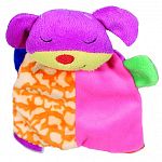 A small, soft, plush toy featuring crinkle blanket body for hours of enjoyment for your puppy or small dog.