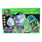 Let zoo med help you get started on your tropical habitat with the tropical uvb & heat lighting kit Includes: mini combo deep dome lamp fixture, daylight blue reptile bulb (60 watt), reptisun 5.0 mini compact fluorescent