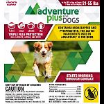 Controls all life stages of fleas-eggs, larvae, pupae and adults. A convenient once-a-month topical treatment. Adventure plus kills fleas through contact within 12 hours of application- so unlike oral treatments. Adventure plus is waterproof and stays eff