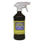 A topical antiseptic for use on horses, cattle, swine and sheep prior to surgical procedures such as castrating and docking. For application to the naval of newborn animals. Economical - costs only about half as much as aerosols
