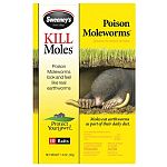Poison moleworms look and feel like real earthworms. 10 mole worms per pack. Flags for marking included. Gloves for handling included.