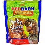 Tasty, crunchy, and long lasting, these porky slices are roasted in their natural juices that dogs love to chew and eat. Each porky slice is 80 calories and may be given as a snack or a treat. Available in a 10 count or a package of 1.5 pounds.