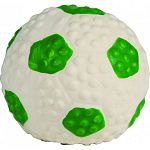 Latex soccerball dog toy with squeaker Perfect for puppies and toy breeds Hours of durable fun
