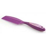 Ergonomic, dual-injection molded Equestria Sport LUCKYSTAR mane comb with hanging hole, hanging loop and UPC hang tag. Durable comb teeth designed to comb through thick manes & tails.