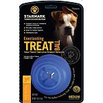 Your dog will have hours of fun playing with the Everlasting Treat Ball by StarMark. This entertaining treat ball may be filled with the specially formulated Every Flavor Treat, dog food or your dog s favorite treat. Available in small, medium and large.