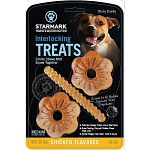 The Everlocking Treats by Starmark lock into place with the Everlasting toys to make treat time fun and challenging for your dog. The unique design is a nut and bolt design that makes treat time last for hours. Give to your pet separately or with a toy.