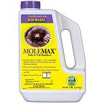 Dustless biodegradable granules are safe for use around children, plants and pets. Repels moles, voles, gophers, rabbits, armadillos, and skunks in lawns, flowerbeds, gardens.  Contains 10% caster oil.