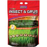 Only one application controls insects both above and below the soil surface. Fast acting, season long control of grubs, cranefly, billbugs, chinch bugs, weevils, ticks, fleas, and many more! Protects from top to bottom, with a wide application window so t