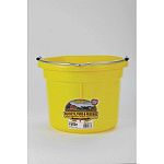 Little Giant 8 Quart Flat Back Plastic Bucket. Ideal for minature horses, goats or sheep. Its compact size makes it handy for everyday chores around the barn or at home. Ribs under the rim improves strength.