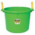 The 70 Quart Muck Tub by Miller Manufacturing has a variety of uses around your garden, home or barn. Tub may be used with the muck tub cart for easy transportation. Sold in a variety of fun colors. Tub holds approx. 70 quarts.