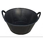 General purpose tub. Made of safe, soft rubber. Features reinforced rim and handles for easy carrying.