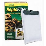 The ReptoFilter Cartridges are disposable replacement filter cartridges to be used in the ReptoFilter. Cartridges have a dense, dual-sided mesh that is designed to keep debris and waste. Cartridges is made to absorb bad odors and discolored water.