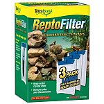 Large disposable filter cartridges for repto filter. Keeps water clear and removes odors. With whisper technology.  Tetra ReptoFilter Cartridge 3-Pack is filled with Ultra Activated carbon.