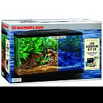 Kit comes complete with 29 gallon aquarium, fluorescnent light and bio-wheel filter. Also includes: set-up guide, flake food, water conditioner, thermometer and fish net and heater.