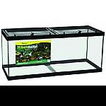 Glass aquarium with new screen top with single handed operation. 2 cam locks on each side for extra security. Full width clip on rear of screen to prevent movement. Punch outs for cord routing. Padlock compatible.