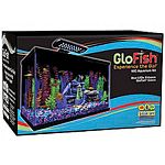 Includes everything you need to get started and be successful. Kit includes a 20 x10 glass aquarium & canopy, whisper internal filtration, medium filter cartridge, and 24 blue led light.
