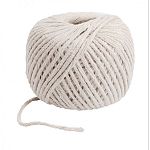 All-purpose ball of cotton twine in a tightly woven ball for easy storage.