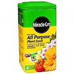 Miracle Gro All Purpose Plant Food is a water soluble formula that is perfect for all types of plantlife, including houseplants, outdoor plants, vegetables, trees and shrubs. America s favorite plant food helps your plants grow bigger and more lush with