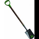 Perfect size and weight for working in the garden Ideal for raised bed gardening Tempered steel blade with power collar Designed to be used in any soil condition Actual size: 40.75 h x 7 w x 2.5 d, 15 year warranty Made in the usa