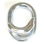 Zinc plated steel. Manufactured to exacting standards from machine formed steel wire or drop forged steel tumbled smooth and plated to protect against rust. Multiple Sizes.