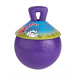The Tug N Toss Ball is a fun, interactive toy for your canine friend. This incredible ball may be tugged on and punctured by your dog, but it won t deflate! Great for bouncing and chasing. Made of soft, non-toxic polyethylene, so it won t be harmful to yo
