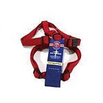 The Hamilton Adjustable Comfort Harness can be used by dogs, puppies, cats, and pigs. Only the highest quality durable nylon webbing, thread, and hardware is used. The hand selected materials are stitched and box stitched for durability.