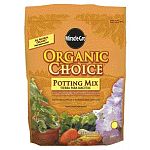 The Miracle Gro Organic Choice Potting Mix is a great potting soil for people who like to grow their plants organically. Plants grow to be twice as big as plants grown in regular potting soil. Contains only organic ingredients and includes starting and s