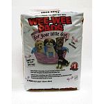 Wee-wee pads for little dogs are sized just right for smaller dog breeds 16.5 x 23.5 inches. The pads are so convenient they can be quickly and easily placed anywhere! Highly absorbent and treated with an attractant so little dogs know where to go.