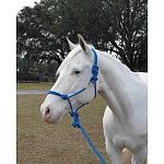 5/16 Knotted style rope halter. Includes 5/8 x 7 Poly-rope Lead